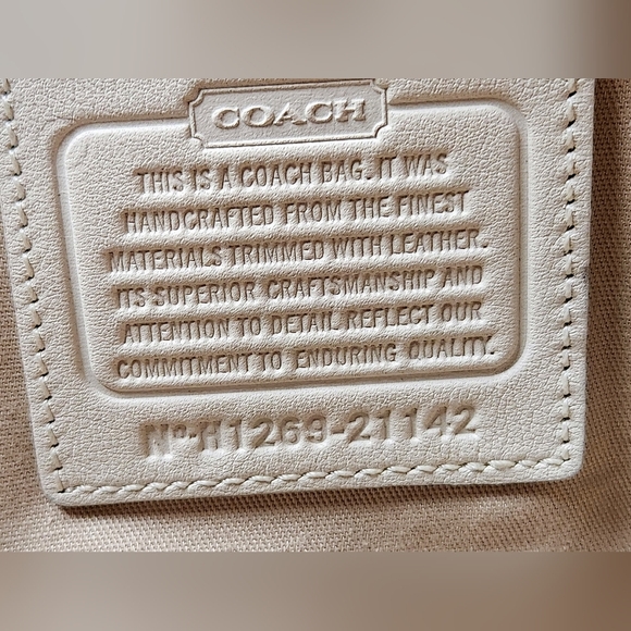 COACH LEGACY 21142  Multicolor Tweed and Leather Turnlock Two Way Bag RARE - Picture 7 of 13